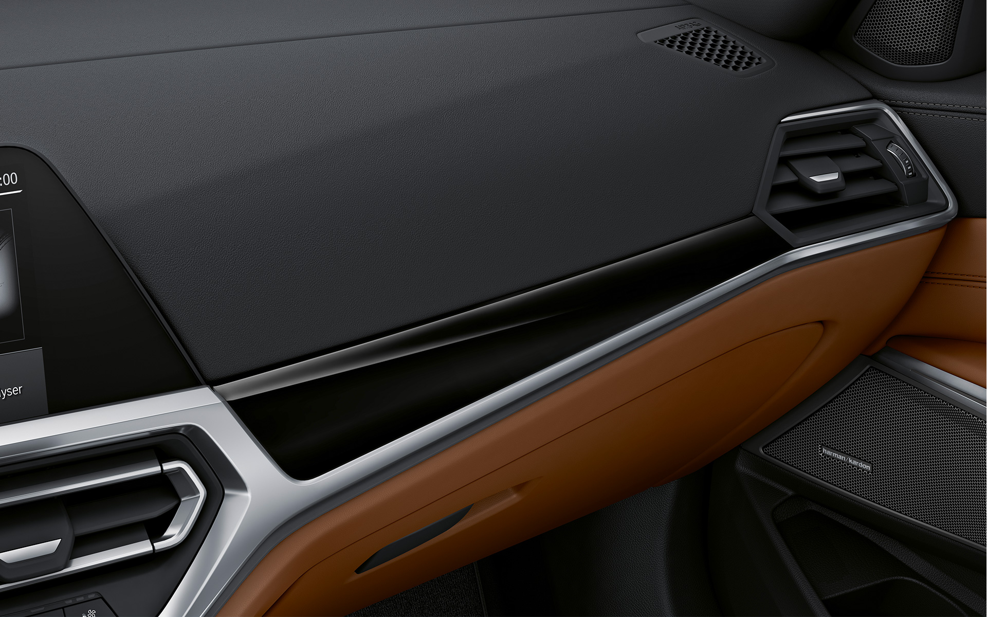 BMW Individual trim finishers piano finish Black close-up